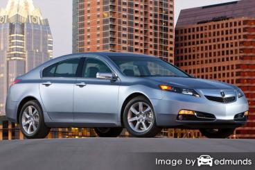 Insurance rates Acura TL in Baltimore