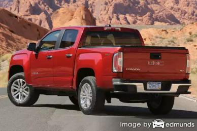 Insurance rates GMC Canyon in Baltimore