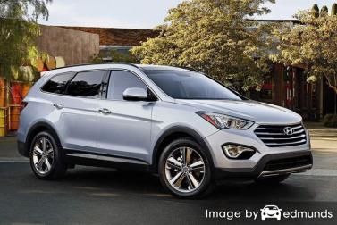 Insurance rates Hyundai Santa Fe in Baltimore