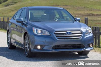 Insurance rates Subaru Legacy in Baltimore