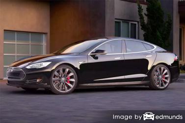 Insurance quote for Tesla Model S in Baltimore