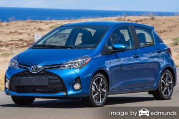 Insurance rates Toyota Yaris in Baltimore